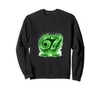 67 Digital Code Matrix Number Art Sweatshirt