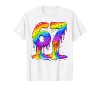 67 Drip Six Seven Meme LGBTQ Rainbow Pride Month Proud Ally T-Shirt