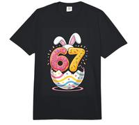 67 Easter Bunny Egg 67th Birthday Party Celebration Comfort Colors Adult Heavyweight T-Shirt