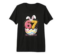 67 Easter Bunny Egg 67th Birthday Party Celebration Premium T-Shirt
