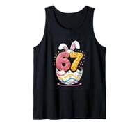 67 Easter Bunny Egg 67th Birthday Party Celebration Tank Top