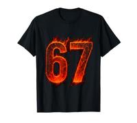 67 Flame Number Six Seven Meme 67 Kid T-Shirt
