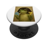 67 Frog With Bob Haircut Funny Gen Z Meme Brainrot Boys Kids PopSockets Adhesive PopGrip
