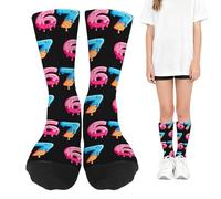 67 Funny Creams Drips Baseball Socks, Breathable 6 7 Meme Socks, Long Six Seven Meme Design Sock, For Kids Adults Athlete Basketball Hockey Volleyball Running(style G)