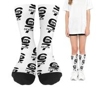 67 Funny Creams Drips Baseball Socks, Breathable 6 7 Meme Socks, Long Six Seven Meme Design Sock, For Kids Adults Athlete Basketball Hockey Volleyball Running(style D)