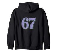 67 Funny Gen Alpha Meme Zoomer Memes 6 7 what does 67 mean Zip Hoodie