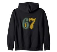 67 Funny Gen Alpha Meme Zoomer Memes 6 7 what does 67 mean Zip Hoodie