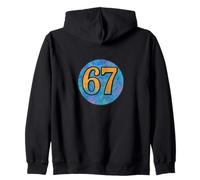 67 Funny Gen Alpha Meme Zoomer Memes 6 7 Zip Hoodie
