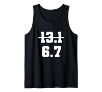 67 Funny Runner Half Marathon 6.7 Miles Running Race Gen Z Tank Top