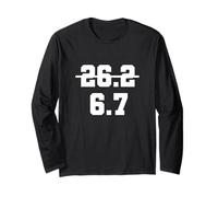 67 Funny Runner Marathon 6.7 Miles Running Run Race Gen Z Long Sleeve T-Shirt