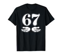 67 Gen Z Bold Number Illustration Hands T-Shirt