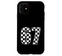 67 Geometric Grid Number Graphic Simple Minimalism Design Case for iPhone 11