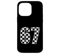 67 Geometric Grid Number Graphic Simple Minimalism Design Case for iPhone 14 Pro Max
