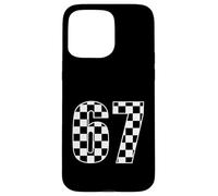 67 Geometric Grid Number Graphic Simple Minimalism Design Case for iPhone 15 Pro Max