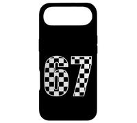 67 Geometric Grid Number Graphic Simple Minimalism Design Case for iPhone Air
