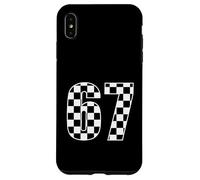 67 Geometric Grid Number Graphic Simple Minimalism Design Case for iPhone XS Max