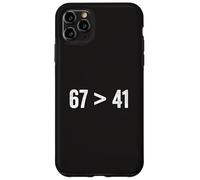 67 Greater Than 41 Meme Six Seven Four One Funny Gen Z Slang Case for iPhone 11 Pro Max