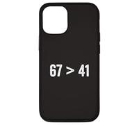 67 Greater Than 41 Meme Six Seven Four One Funny Gen Z Slang Case for iPhone 12/12 Pro