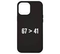 67 Greater Than 41 Meme Six Seven Four One Funny Gen Z Slang Case for iPhone 12 Pro Max