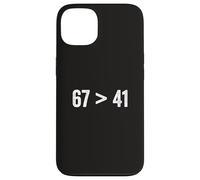 67 Greater Than 41 Meme Six Seven Four One Funny Gen Z Slang Case for iPhone 13