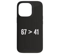 67 Greater Than 41 Meme Six Seven Four One Funny Gen Z Slang Case for iPhone 13 Pro