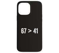 67 Greater Than 41 Meme Six Seven Four One Funny Gen Z Slang Case for iPhone 13 Pro Max