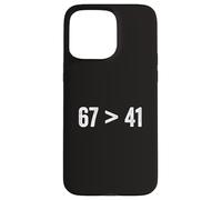 67 Greater Than 41 Meme Six Seven Four One Funny Gen Z Slang Case for iPhone 15 Pro Max