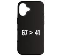 67 Greater Than 41 Meme Six Seven Four One Funny Gen Z Slang Case for iPhone 16