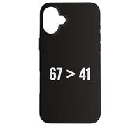 67 Greater Than 41 Meme Six Seven Four One Funny Gen Z Slang Case for iPhone 16 Plus