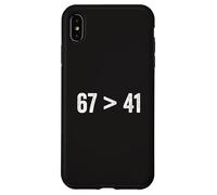 67 Greater Than 41 Meme Six Seven Four One Funny Gen Z Slang Case for iPhone XS Max