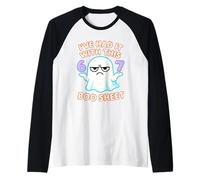 67 Halloween Costume Boo Sheet 6 7 Meme Six Seven Brainrot Raglan Baseball Tee