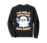 67 Halloween Costume Boo Sheet 6 7 Meme Six Seven Brainrot Sweatshirt
