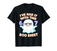 67 Halloween Costume Boo Sheet 6 7 Meme Six Seven Brainrot T-Shirt