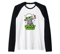 67 Halloween Skeleton Six Seven Meme Gen Alpha Slang Kids Raglan Baseball Tee