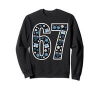 67 Hanukkah Lights Menorah Dreidel Jewish Six Seven Meme Sweatshirt