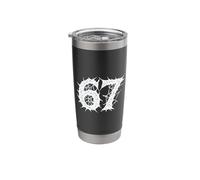 67 Horror Forest Ruins Spiked Number Graphic Design Stainless Steel Insulated Tumbler