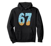 67 Ice Cream Drip Meme Six Seven Waffle Teen Kid Slang Pullover Hoodie