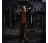 67 Inch Life Size Outdoor Halloween Decorations Talking Circus Clown