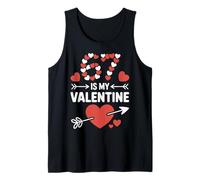 67 is My Valentine Funny Couples Sarcastic Valentine’s Day Tank Top