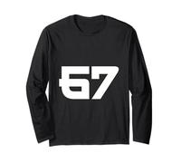 67 Japanese Bold Minimal Number Design Long Sleeve T-Shirt