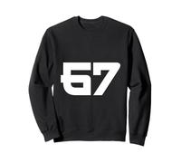 67 Japanese Bold Minimal Number Design Sweatshirt