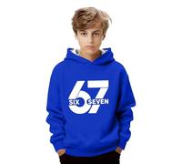 67 Kids Hoodies Six Seven Funny 6 7 Meme Jumper Toddler Children Kids Hoodie Fashion Print Jumpers Long Sleeve Pullover Hooded Sweatshirt Casual Hoodie for Boys & Girls