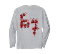 67 Meme 6 7 Numbers Six Seven Fake Blood Stain Halloween Long Sleeve T-Shirt