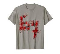 67 Meme 6 7 Numbers Six Seven Fake Blood Stain Halloween T-Shirt