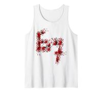 67 Meme 6 7 Numbers Six Seven Fake Blood Stain Halloween Tank Top