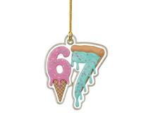 67 Meme 67 Christmas Ornament Funny 67 Ornament Decor Christmas Acrylic Ornament Gift for Christmass Tree Decorations Fit Birthday Gift