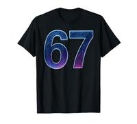 67 Meme Ai Quantum Number 67th Six Seven Tech Digital Future T-Shirt