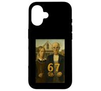 67 Meme American Gothic Art Six Seven Gen Alpha Slang Case for iPhone 16