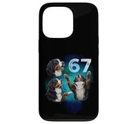 67 Meme Bernese Mountain Howling at The Moon Six Seven Case for iPhone 13 Pro