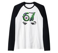 67 Meme Bicycle, Six Seven Bicycle 6-7 ciclyng Funny - Raglan Baseball Tee